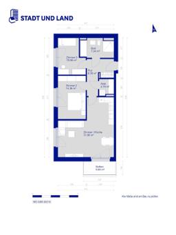 تصویر 3 Zimmer / 77,12 m² – WBS 140 mit besonderem Wohnbedarf erforderlich, Erstmieter gesucht!