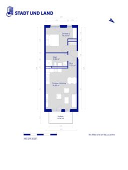 تصویر 2 Zimmer / 58,17 m² – Großzügige 2-Zimmer Wohnung im Neubau!