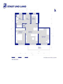 تصویر 3 Zimmer / 76,08 m² – Erstbezug im Neubau in Treptow!