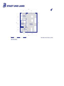 تصویر 1 Zimmer / 30,57 m² – Singlewohnung