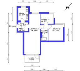 تصویر 3 Zimmer / 77,13 m² – Familientraum