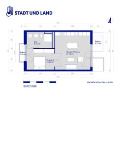 تصویر 2 Zimmer / 56,77 m² – Kienitzer Str. 26, 3.OG Nr. 4
