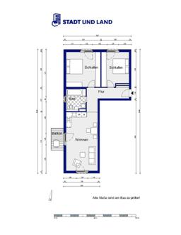 تصویر 3 Zimmer / 76,40 m² – Bruno-Bürgel-Weg 29, 1.OG rechts