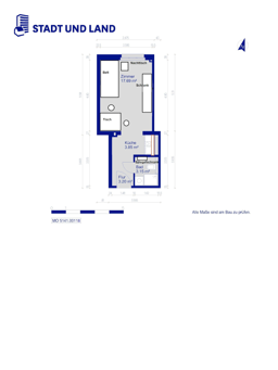 تصویر 1 Zimmer / 27,78 m² – Studentenwohnung - only Students! - Bornsdorfer Str. 37B, 4.G