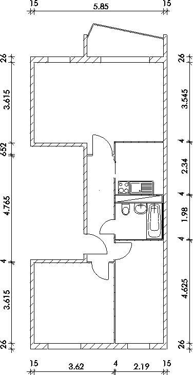 تصویر 3 Zimmer / 60,25 m² – Gemütliche kleine 3-Zimmer-Wohnung gesucht?